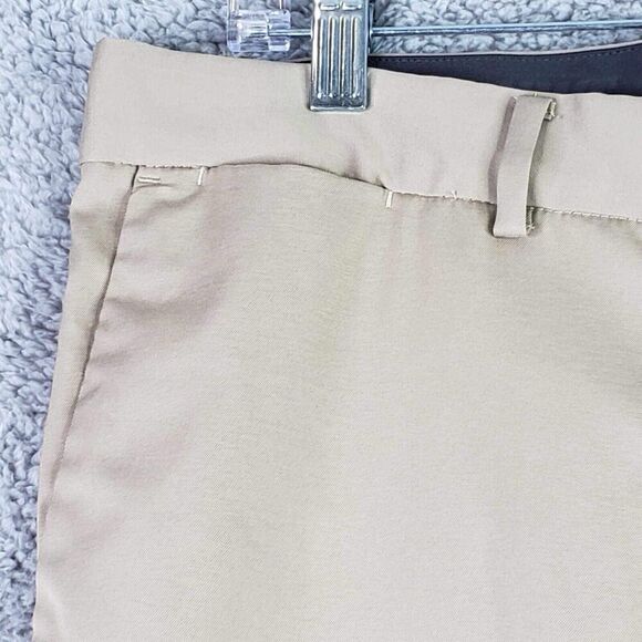 Nike Dri-Fit Golf Pants 34X30 Khaki Tan Comfort Waist Chino Pants Performance - Picture 6 of 8